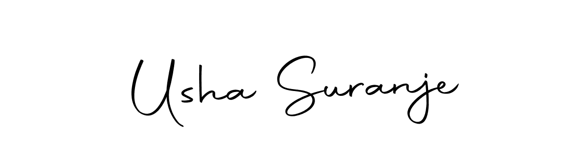 Create a beautiful signature design for name Usha Suranje. With this signature (Autography-DOLnW) fonts, you can make a handwritten signature for free. Usha Suranje signature style 10 images and pictures png