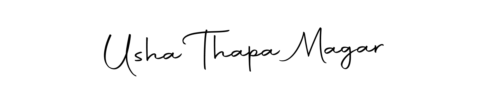 Also we have Usha Thapa Magar name is the best signature style. Create professional handwritten signature collection using Autography-DOLnW autograph style. Usha Thapa Magar signature style 10 images and pictures png