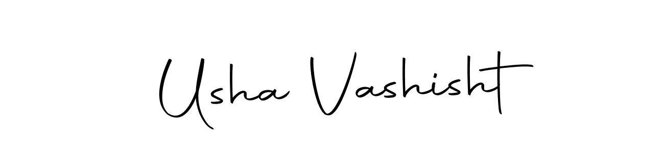 The best way (Autography-DOLnW) to make a short signature is to pick only two or three words in your name. The name Usha Vashisht include a total of six letters. For converting this name. Usha Vashisht signature style 10 images and pictures png