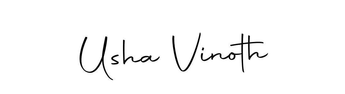 Also we have Usha Vinoth name is the best signature style. Create professional handwritten signature collection using Autography-DOLnW autograph style. Usha Vinoth signature style 10 images and pictures png