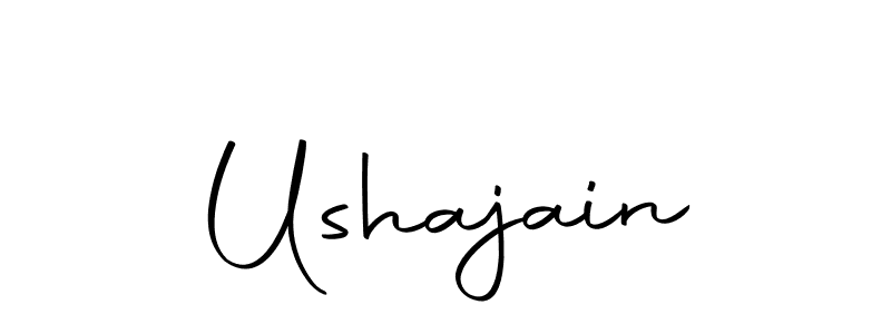 Ushajain stylish signature style. Best Handwritten Sign (Autography-DOLnW) for my name. Handwritten Signature Collection Ideas for my name Ushajain. Ushajain signature style 10 images and pictures png