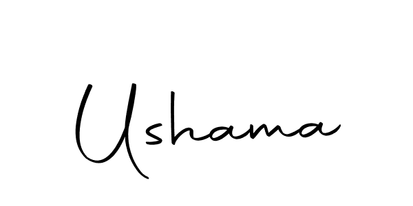 Create a beautiful signature design for name Ushama. With this signature (Autography-DOLnW) fonts, you can make a handwritten signature for free. Ushama signature style 10 images and pictures png