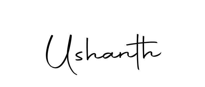 Make a beautiful signature design for name Ushanth. Use this online signature maker to create a handwritten signature for free. Ushanth signature style 10 images and pictures png
