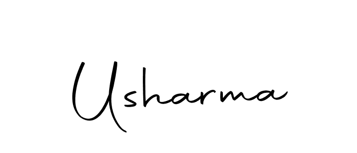 Similarly Autography-DOLnW is the best handwritten signature design. Signature creator online .You can use it as an online autograph creator for name Usharma. Usharma signature style 10 images and pictures png