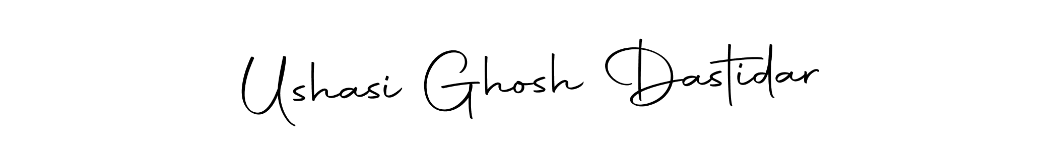 Also we have Ushasi Ghosh Dastidar name is the best signature style. Create professional handwritten signature collection using Autography-DOLnW autograph style. Ushasi Ghosh Dastidar signature style 10 images and pictures png