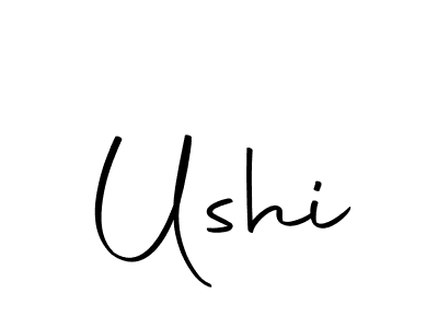 You should practise on your own different ways (Autography-DOLnW) to write your name (Ushi) in signature. don't let someone else do it for you. Ushi signature style 10 images and pictures png