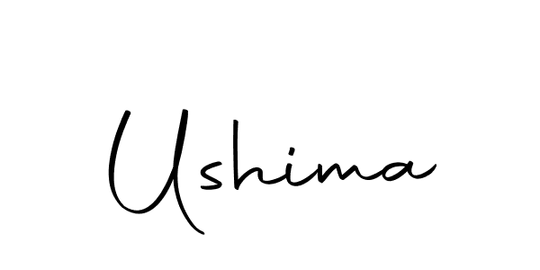 Create a beautiful signature design for name Ushima. With this signature (Autography-DOLnW) fonts, you can make a handwritten signature for free. Ushima signature style 10 images and pictures png