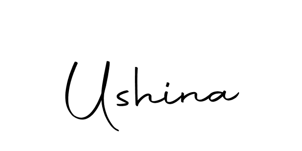 Design your own signature with our free online signature maker. With this signature software, you can create a handwritten (Autography-DOLnW) signature for name Ushina. Ushina signature style 10 images and pictures png