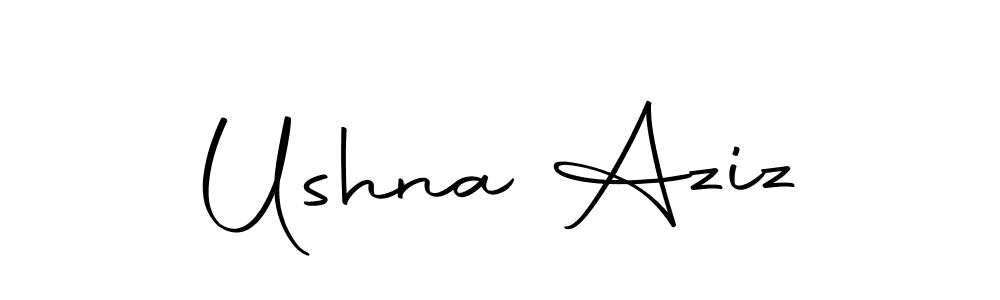 It looks lik you need a new signature style for name Ushna Aziz. Design unique handwritten (Autography-DOLnW) signature with our free signature maker in just a few clicks. Ushna Aziz signature style 10 images and pictures png