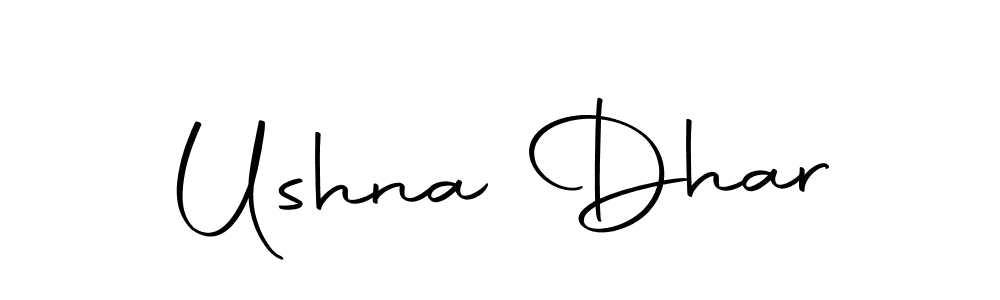 Use a signature maker to create a handwritten signature online. With this signature software, you can design (Autography-DOLnW) your own signature for name Ushna Dhar. Ushna Dhar signature style 10 images and pictures png