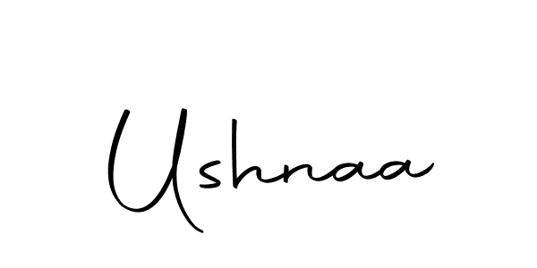 Design your own signature with our free online signature maker. With this signature software, you can create a handwritten (Autography-DOLnW) signature for name Ushnaa. Ushnaa signature style 10 images and pictures png