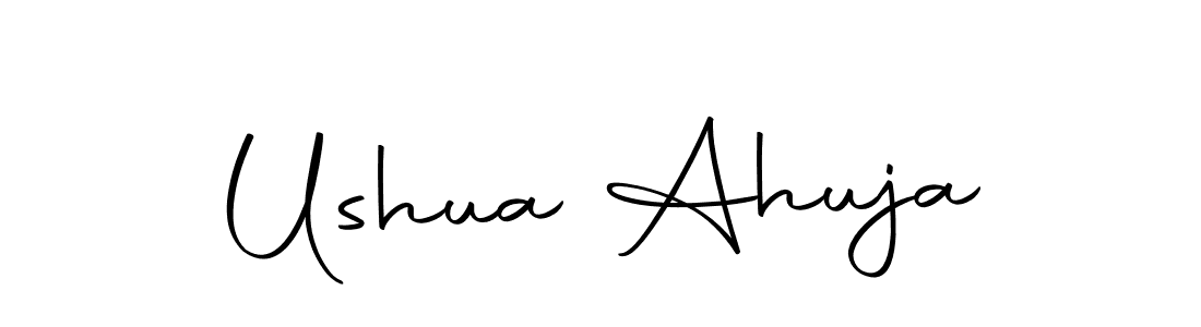 Autography-DOLnW is a professional signature style that is perfect for those who want to add a touch of class to their signature. It is also a great choice for those who want to make their signature more unique. Get Ushua Ahuja name to fancy signature for free. Ushua Ahuja signature style 10 images and pictures png