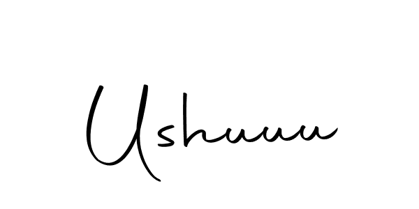 How to make Ushuuu name signature. Use Autography-DOLnW style for creating short signs online. This is the latest handwritten sign. Ushuuu signature style 10 images and pictures png