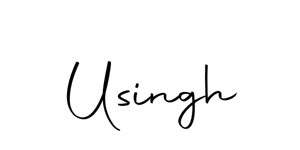 The best way (Autography-DOLnW) to make a short signature is to pick only two or three words in your name. The name Usingh include a total of six letters. For converting this name. Usingh signature style 10 images and pictures png