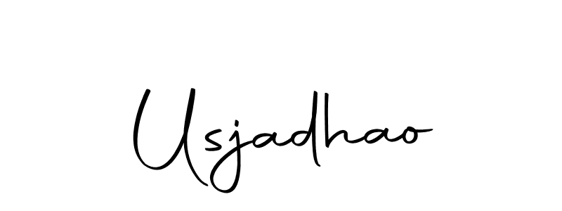 Make a beautiful signature design for name Usjadhao. With this signature (Autography-DOLnW) style, you can create a handwritten signature for free. Usjadhao signature style 10 images and pictures png