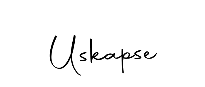 Use a signature maker to create a handwritten signature online. With this signature software, you can design (Autography-DOLnW) your own signature for name Uskapse. Uskapse signature style 10 images and pictures png