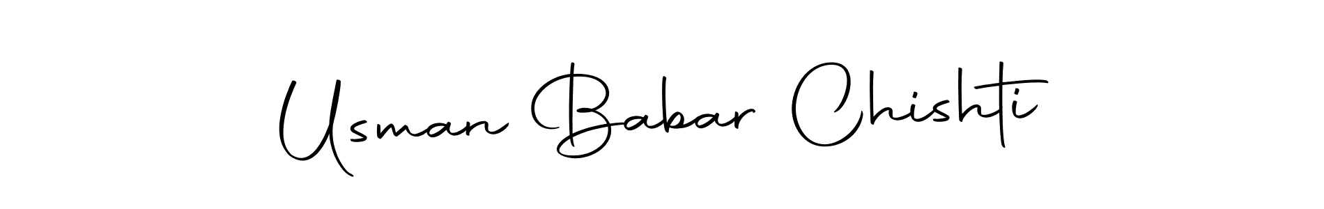 The best way (Autography-DOLnW) to make a short signature is to pick only two or three words in your name. The name Usman Babar Chishti include a total of six letters. For converting this name. Usman Babar Chishti signature style 10 images and pictures png