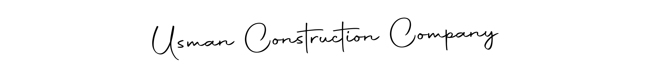 Use a signature maker to create a handwritten signature online. With this signature software, you can design (Autography-DOLnW) your own signature for name Usman Construction Company. Usman Construction Company signature style 10 images and pictures png