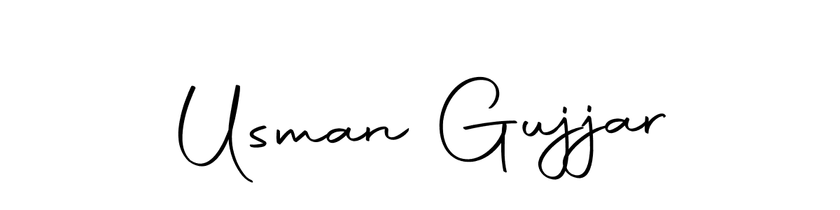 Create a beautiful signature design for name Usman Gujjar. With this signature (Autography-DOLnW) fonts, you can make a handwritten signature for free. Usman Gujjar signature style 10 images and pictures png
