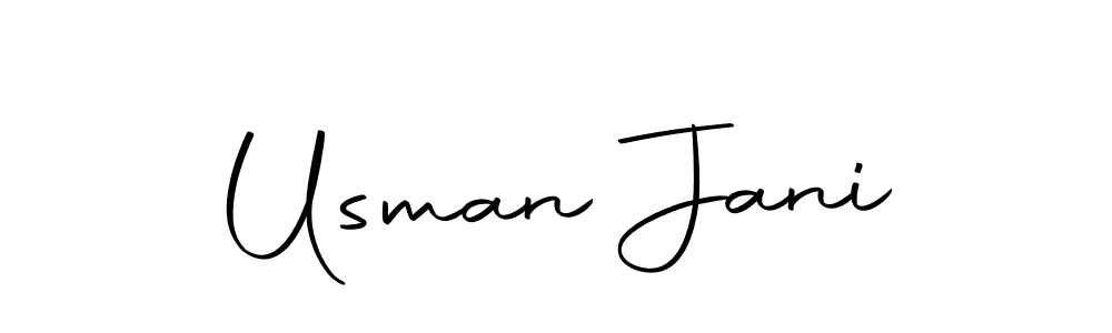 Also we have Usman Jani name is the best signature style. Create professional handwritten signature collection using Autography-DOLnW autograph style. Usman Jani signature style 10 images and pictures png
