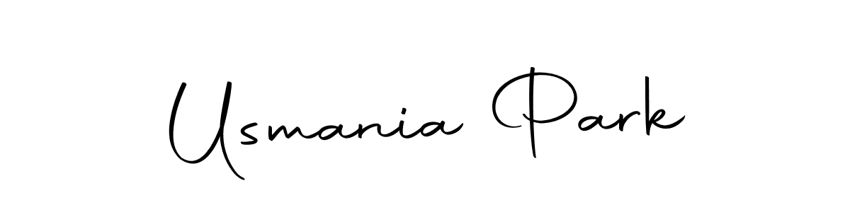 Design your own signature with our free online signature maker. With this signature software, you can create a handwritten (Autography-DOLnW) signature for name Usmania Park. Usmania Park signature style 10 images and pictures png