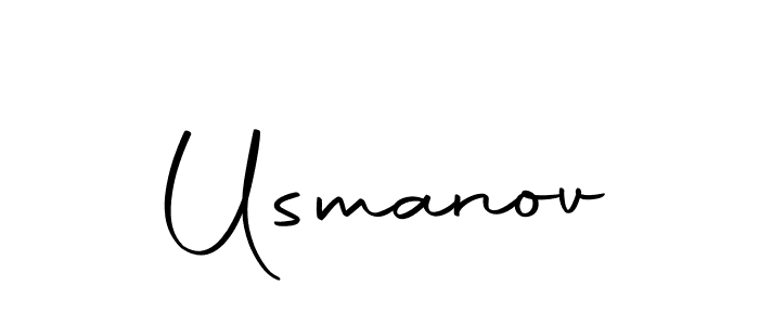 Make a beautiful signature design for name Usmanov. Use this online signature maker to create a handwritten signature for free. Usmanov signature style 10 images and pictures png