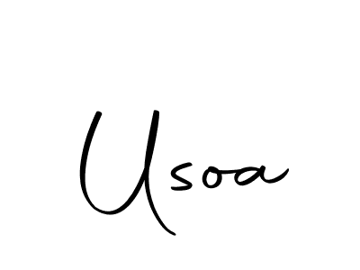 Here are the top 10 professional signature styles for the name Usoa. These are the best autograph styles you can use for your name. Usoa signature style 10 images and pictures png