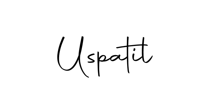 How to make Uspatil name signature. Use Autography-DOLnW style for creating short signs online. This is the latest handwritten sign. Uspatil signature style 10 images and pictures png