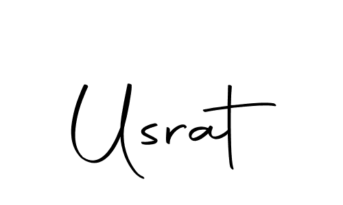 Create a beautiful signature design for name Usrat. With this signature (Autography-DOLnW) fonts, you can make a handwritten signature for free. Usrat signature style 10 images and pictures png