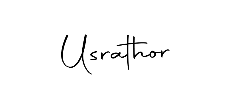Create a beautiful signature design for name Usrathor. With this signature (Autography-DOLnW) fonts, you can make a handwritten signature for free. Usrathor signature style 10 images and pictures png
