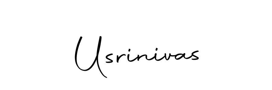 How to make Usrinivas signature? Autography-DOLnW is a professional autograph style. Create handwritten signature for Usrinivas name. Usrinivas signature style 10 images and pictures png