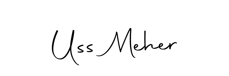 This is the best signature style for the Uss Meher name. Also you like these signature font (Autography-DOLnW). Mix name signature. Uss Meher signature style 10 images and pictures png