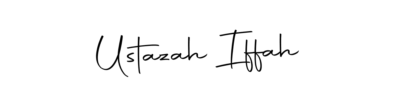 Once you've used our free online signature maker to create your best signature Autography-DOLnW style, it's time to enjoy all of the benefits that Ustazah Iffah name signing documents. Ustazah Iffah signature style 10 images and pictures png