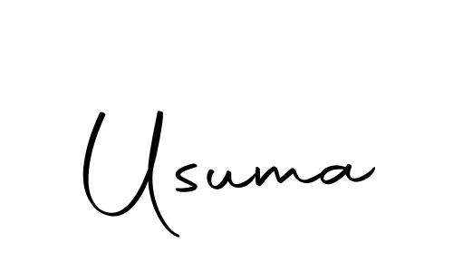 Usuma stylish signature style. Best Handwritten Sign (Autography-DOLnW) for my name. Handwritten Signature Collection Ideas for my name Usuma. Usuma signature style 10 images and pictures png