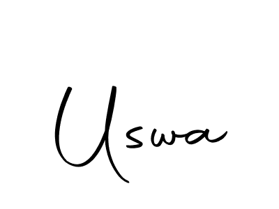 How to make Uswa name signature. Use Autography-DOLnW style for creating short signs online. This is the latest handwritten sign. Uswa signature style 10 images and pictures png