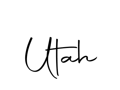 Make a beautiful signature design for name Utah. With this signature (Autography-DOLnW) style, you can create a handwritten signature for free. Utah signature style 10 images and pictures png