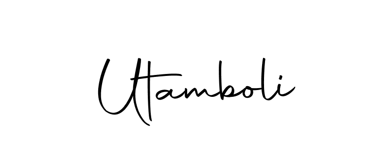 How to make Utamboli name signature. Use Autography-DOLnW style for creating short signs online. This is the latest handwritten sign. Utamboli signature style 10 images and pictures png