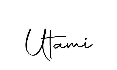 How to make Utami signature? Autography-DOLnW is a professional autograph style. Create handwritten signature for Utami name. Utami signature style 10 images and pictures png