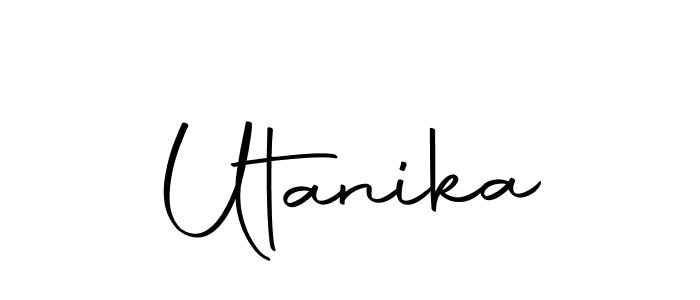 Design your own signature with our free online signature maker. With this signature software, you can create a handwritten (Autography-DOLnW) signature for name Utanika. Utanika signature style 10 images and pictures png