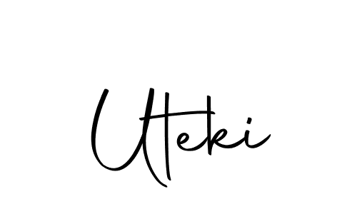 if you are searching for the best signature style for your name Uteki. so please give up your signature search. here we have designed multiple signature styles  using Autography-DOLnW. Uteki signature style 10 images and pictures png