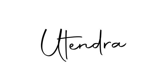 How to make Utendra name signature. Use Autography-DOLnW style for creating short signs online. This is the latest handwritten sign. Utendra signature style 10 images and pictures png