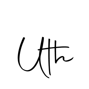 Make a beautiful signature design for name Uth. Use this online signature maker to create a handwritten signature for free. Uth signature style 10 images and pictures png