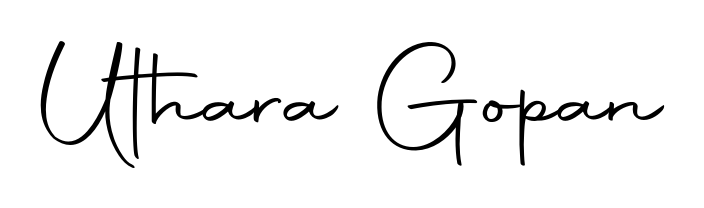 Uthara Gopan stylish signature style. Best Handwritten Sign (Autography-DOLnW) for my name. Handwritten Signature Collection Ideas for my name Uthara Gopan. Uthara Gopan signature style 10 images and pictures png