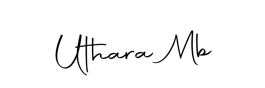 Use a signature maker to create a handwritten signature online. With this signature software, you can design (Autography-DOLnW) your own signature for name Uthara Mb. Uthara Mb signature style 10 images and pictures png