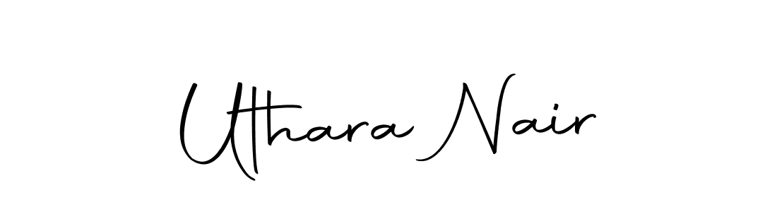 Use a signature maker to create a handwritten signature online. With this signature software, you can design (Autography-DOLnW) your own signature for name Uthara Nair. Uthara Nair signature style 10 images and pictures png