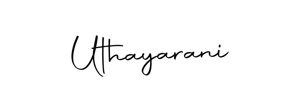 Create a beautiful signature design for name Uthayarani. With this signature (Autography-DOLnW) fonts, you can make a handwritten signature for free. Uthayarani signature style 10 images and pictures png