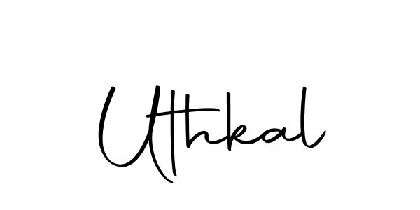 You should practise on your own different ways (Autography-DOLnW) to write your name (Uthkal) in signature. don't let someone else do it for you. Uthkal signature style 10 images and pictures png