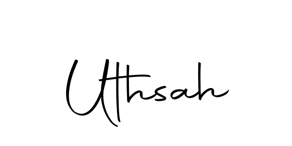 How to make Uthsah name signature. Use Autography-DOLnW style for creating short signs online. This is the latest handwritten sign. Uthsah signature style 10 images and pictures png