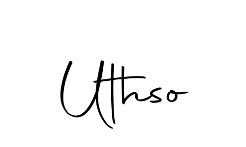 Design your own signature with our free online signature maker. With this signature software, you can create a handwritten (Autography-DOLnW) signature for name Uthso. Uthso signature style 10 images and pictures png