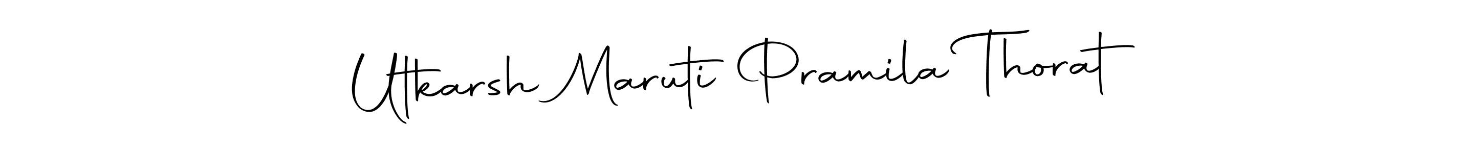 Utkarsh Maruti Pramila Thorat stylish signature style. Best Handwritten Sign (Autography-DOLnW) for my name. Handwritten Signature Collection Ideas for my name Utkarsh Maruti Pramila Thorat. Utkarsh Maruti Pramila Thorat signature style 10 images and pictures png